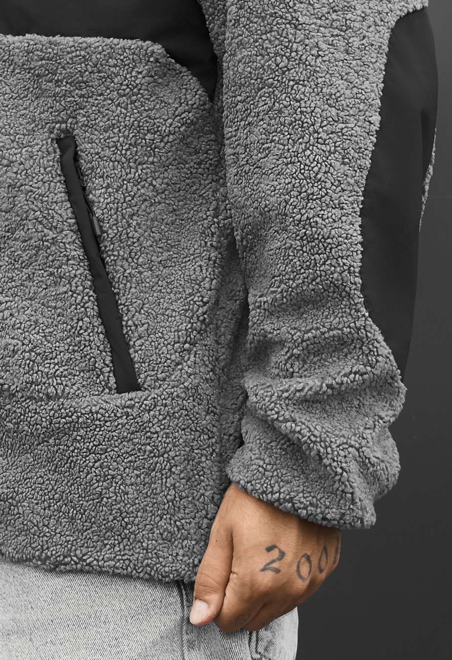 Kurtka futrzana Staff kla logo gray
