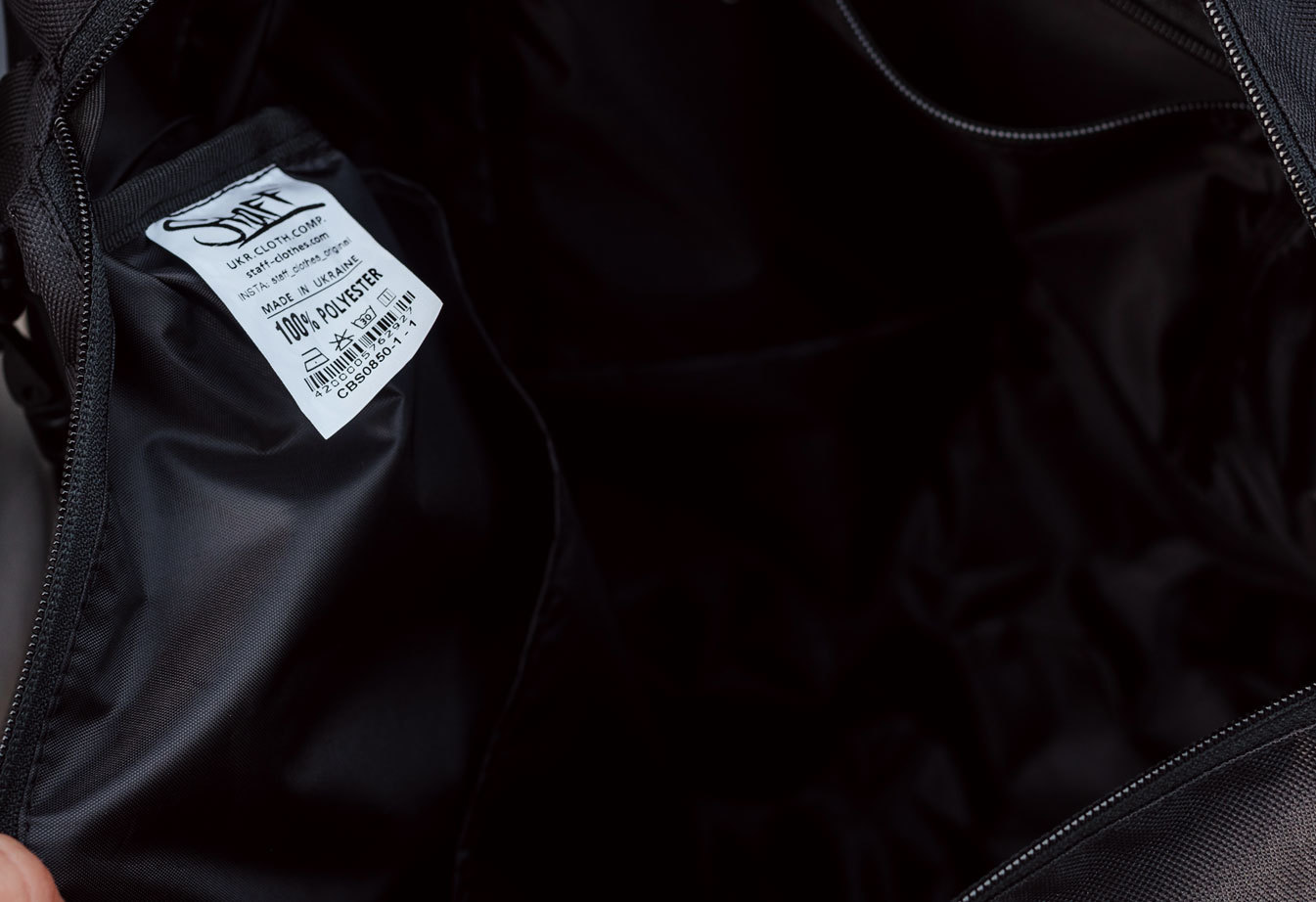 Torba dresowa Staff black logo reflective