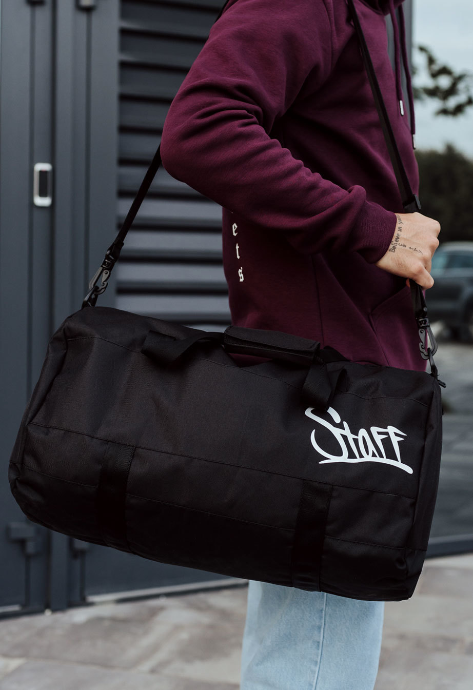 Torba sportowa Staff black logo reflective