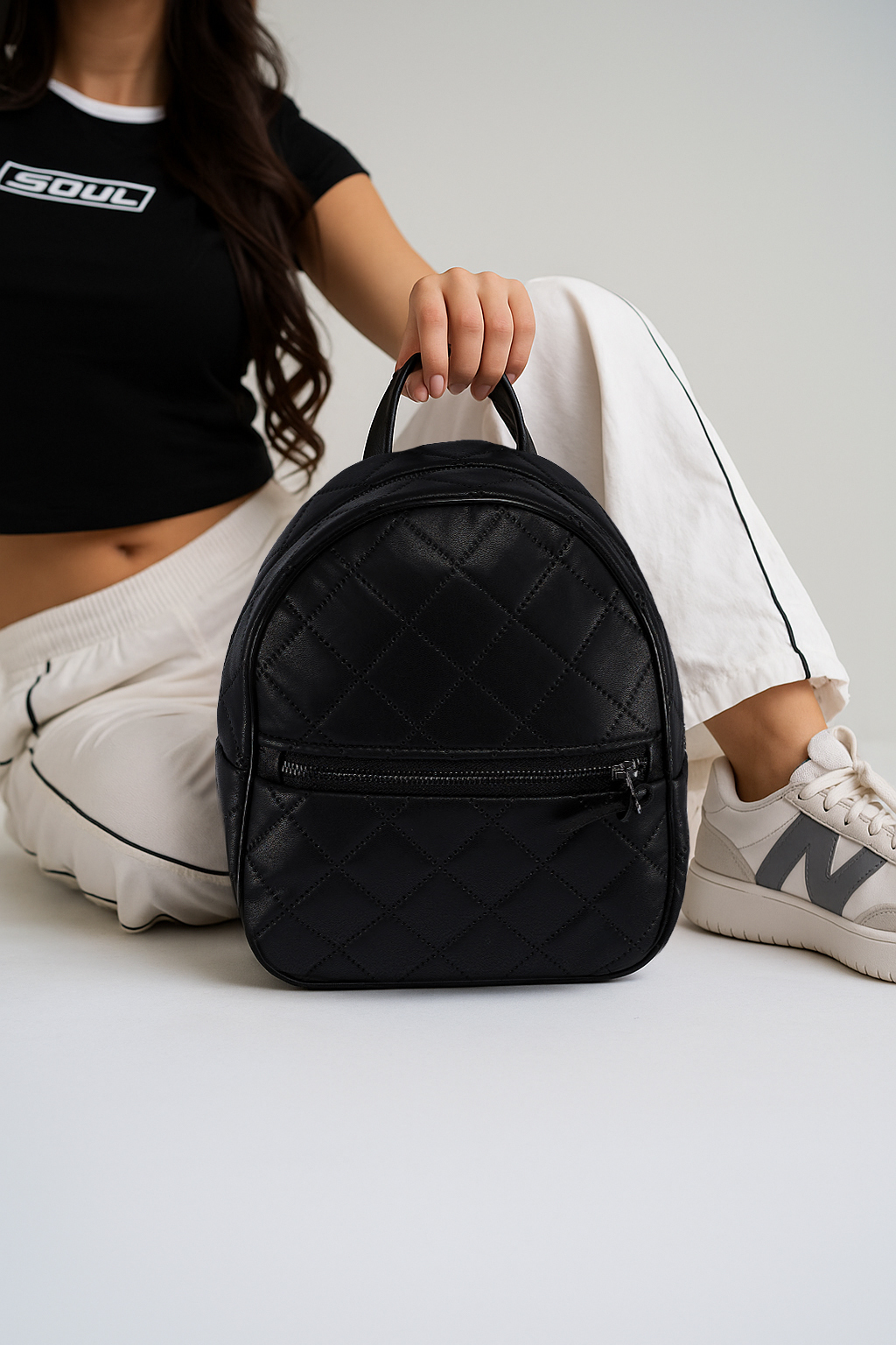 Plecak Staff 7L romb leather black