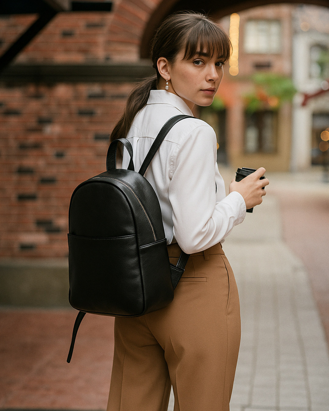 Plecak Staff iv leather black