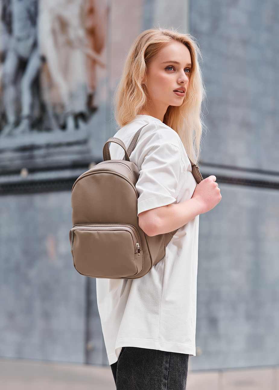 Plecak Staff vol leather light brown