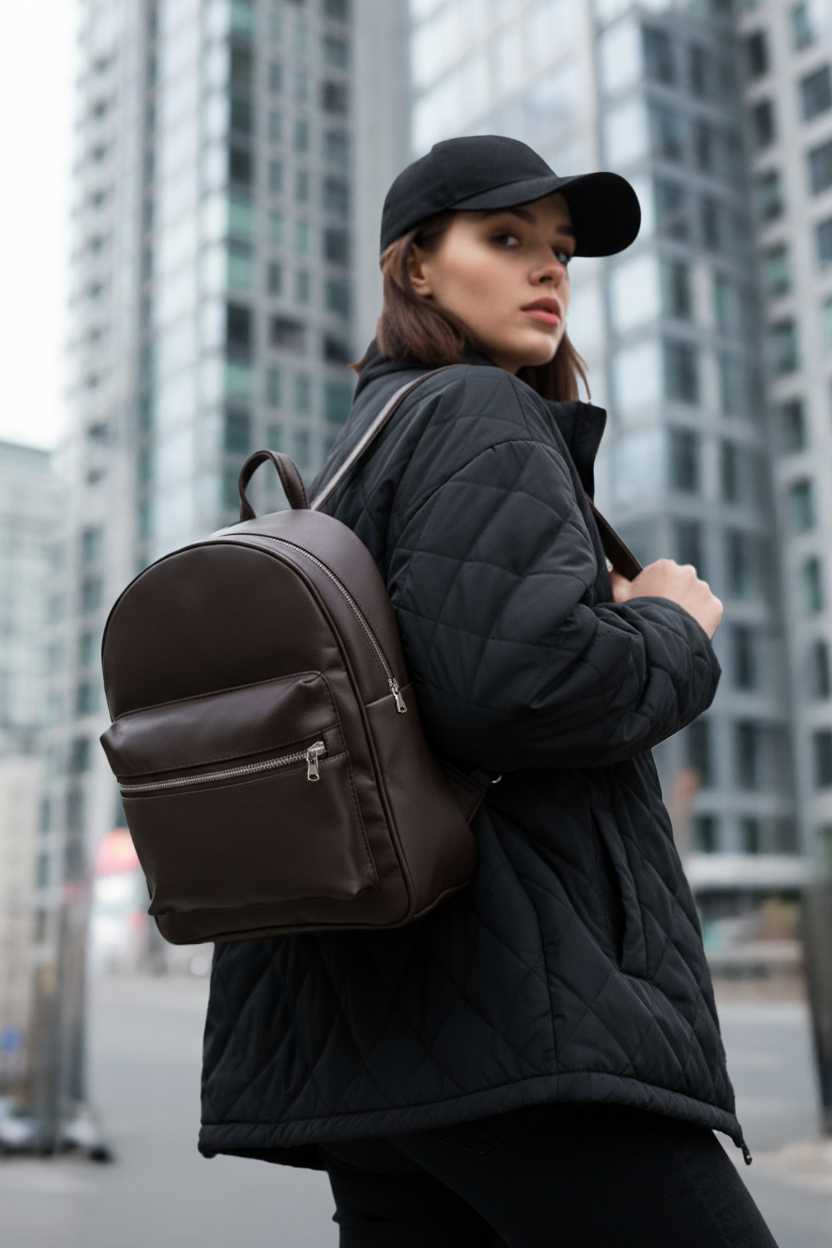 Plecak Staff 8L dark brown