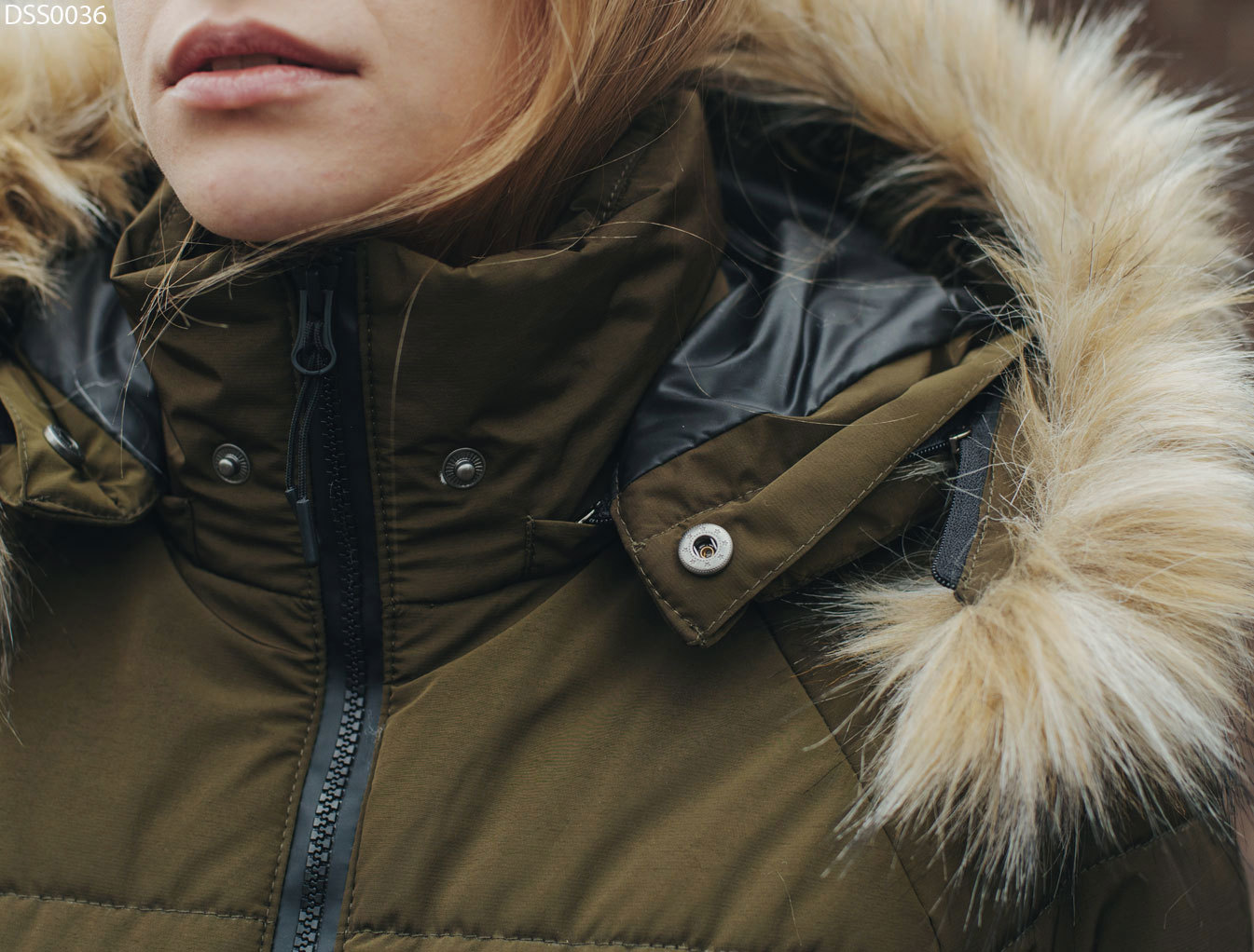 Женская зимняя куртка Staff joy haki