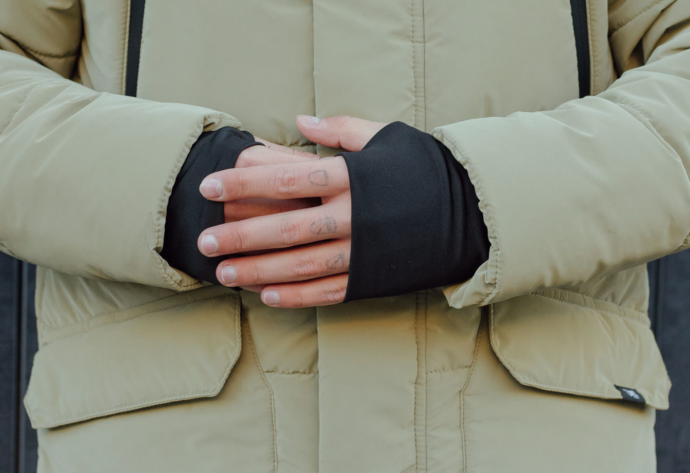 Parka zimowa Staff no light beige long