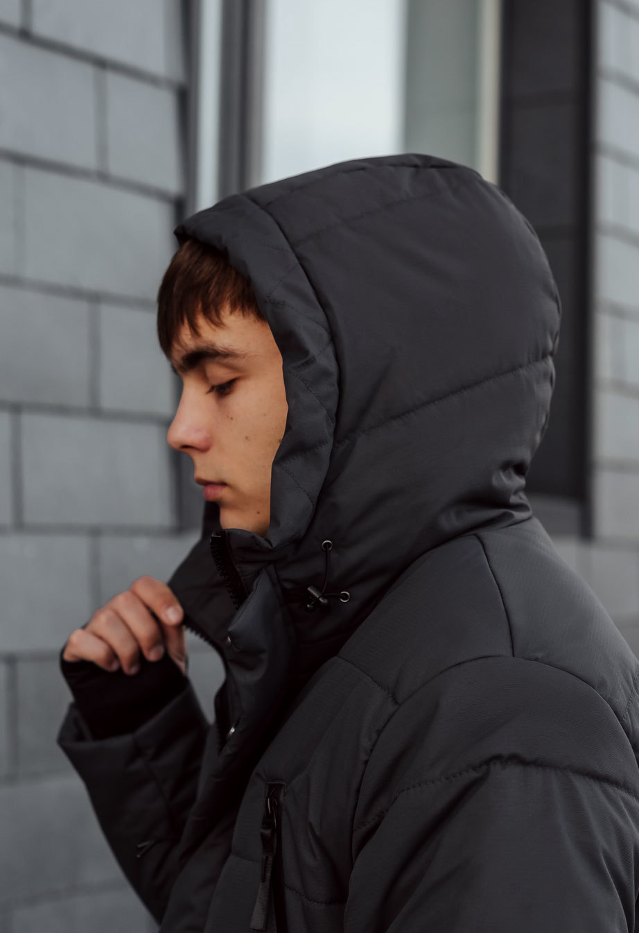 Zimowa parka Staff no dark gray