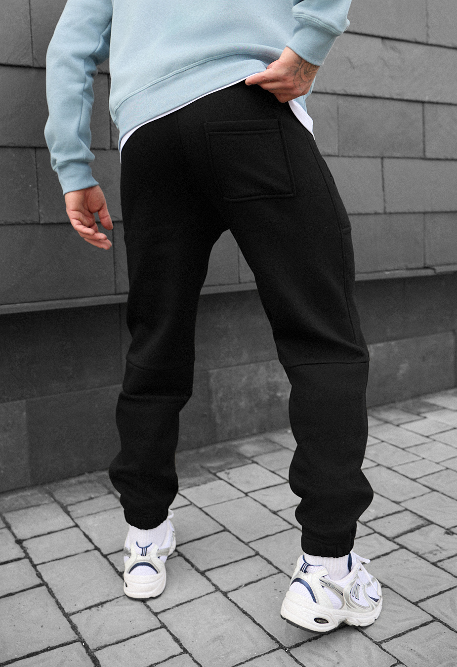 Spodnie dresowe Staff nib black logo fleece