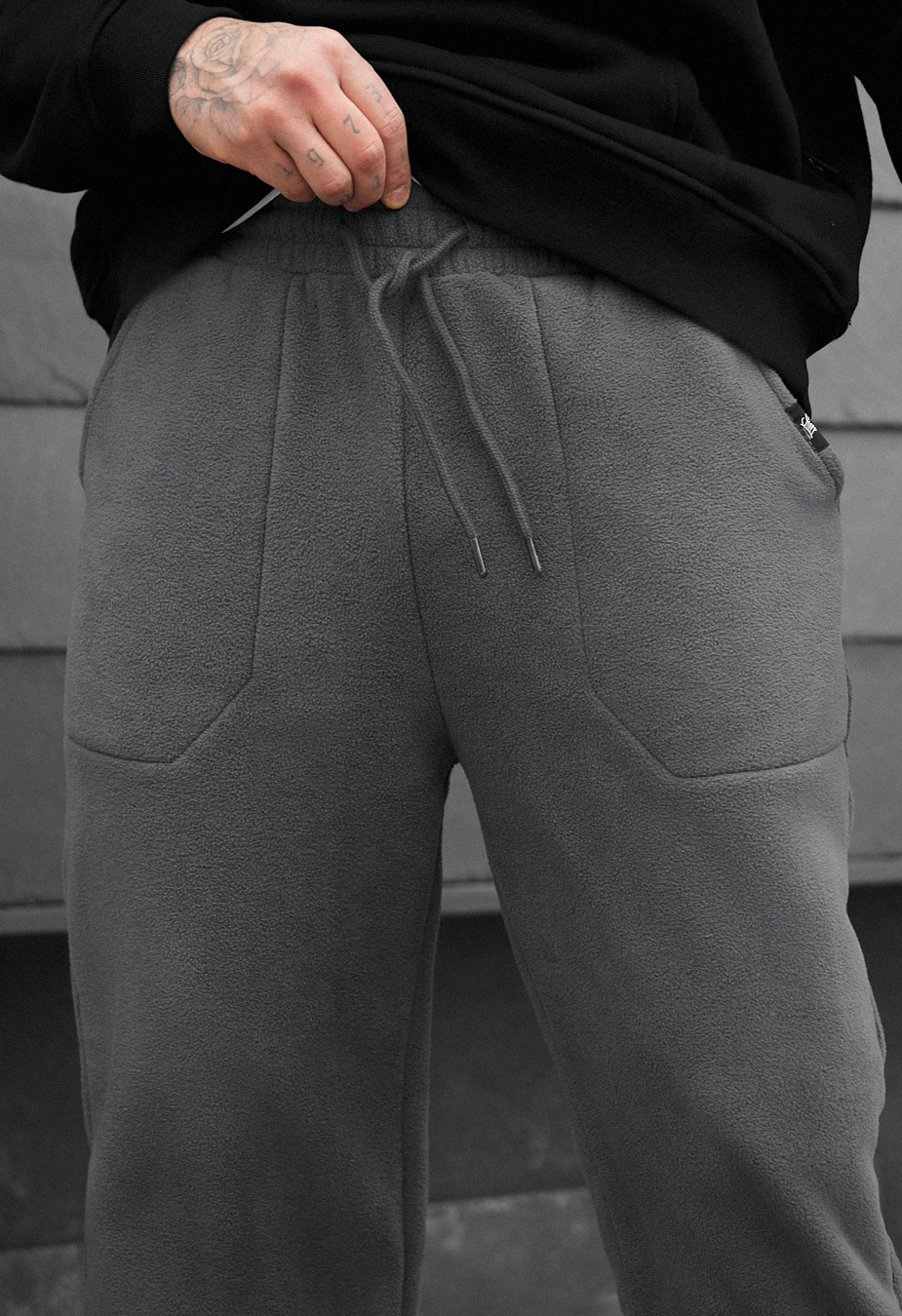 Spodnie sportowe Staff al gray fleece