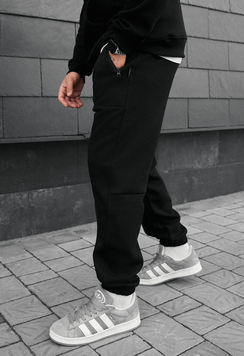 Spodnie sportowe Staff nib black fleece