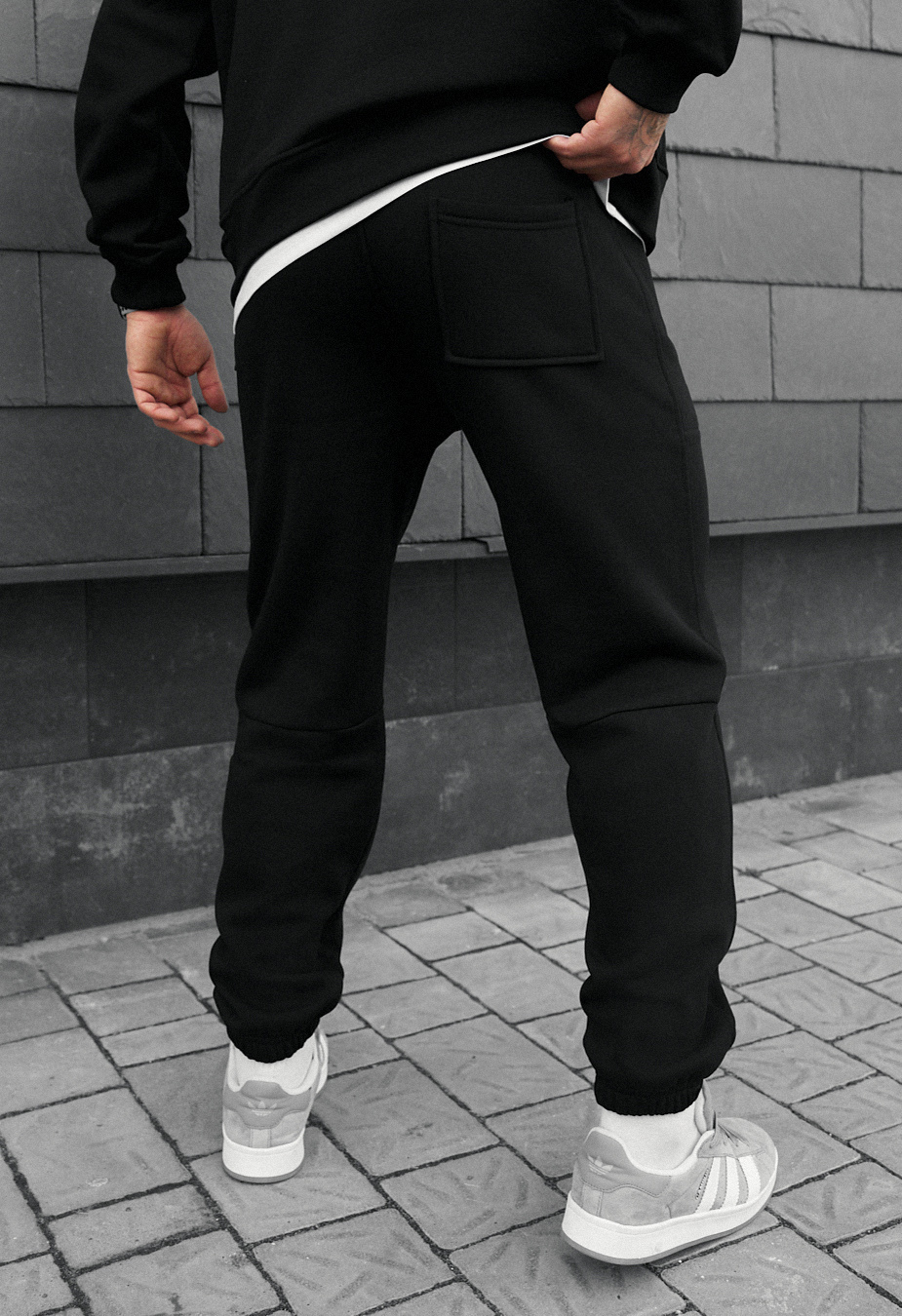 Spodnie sportowe Staff nib black fleece