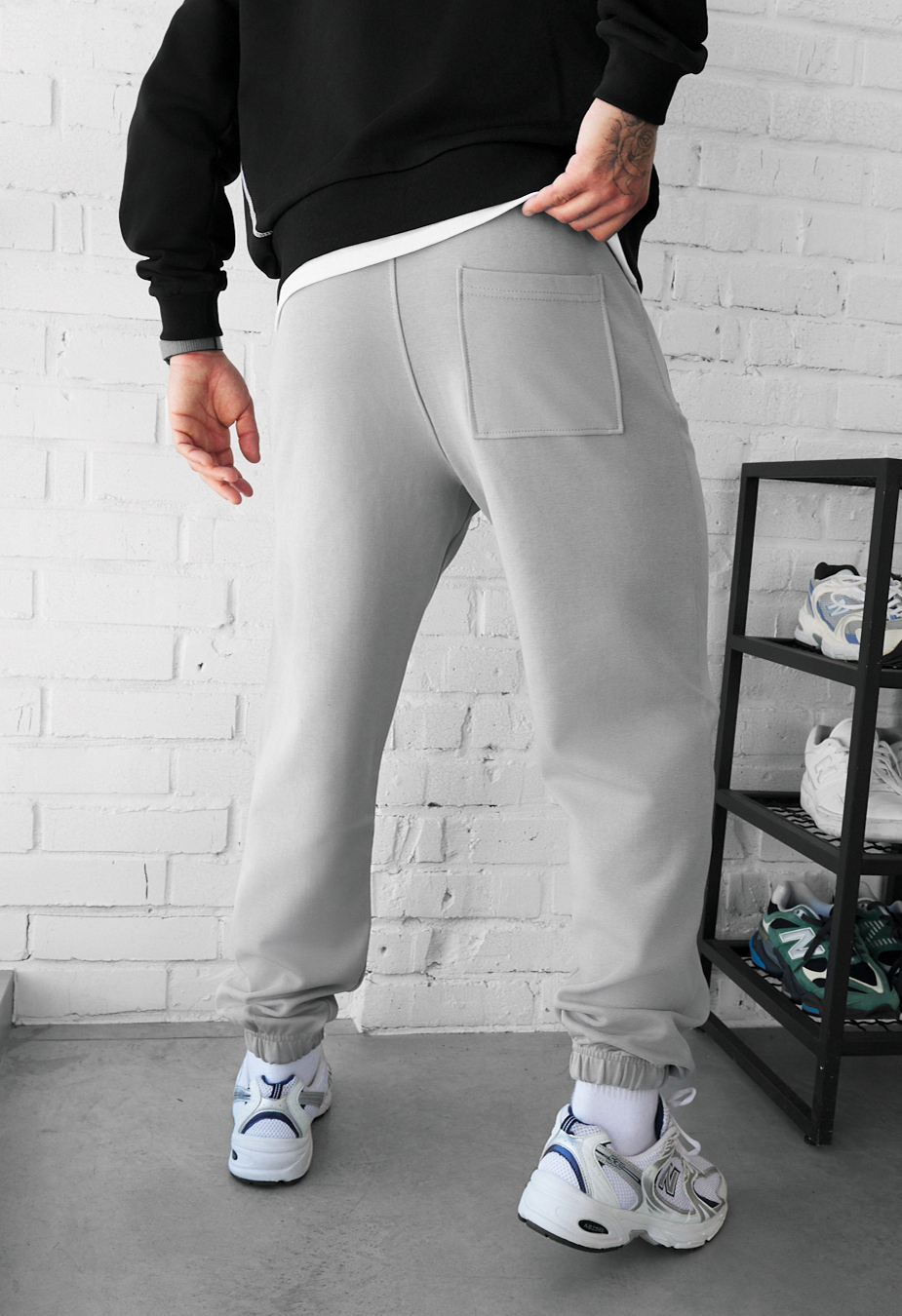 Spodnie dresowe Staff clo light gray