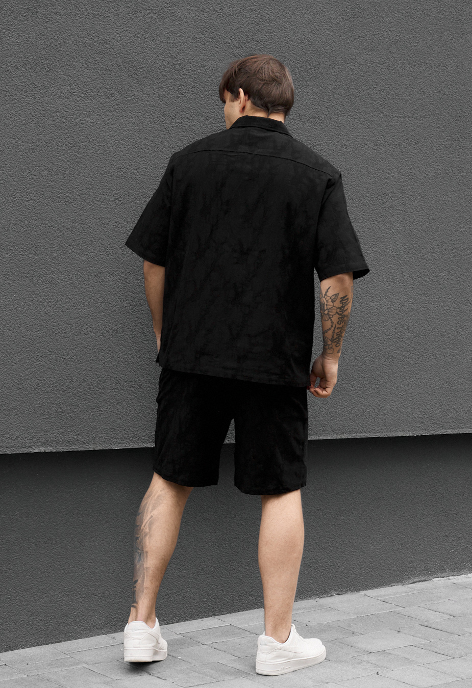 Komplet koszula + spodenki Staff mac black