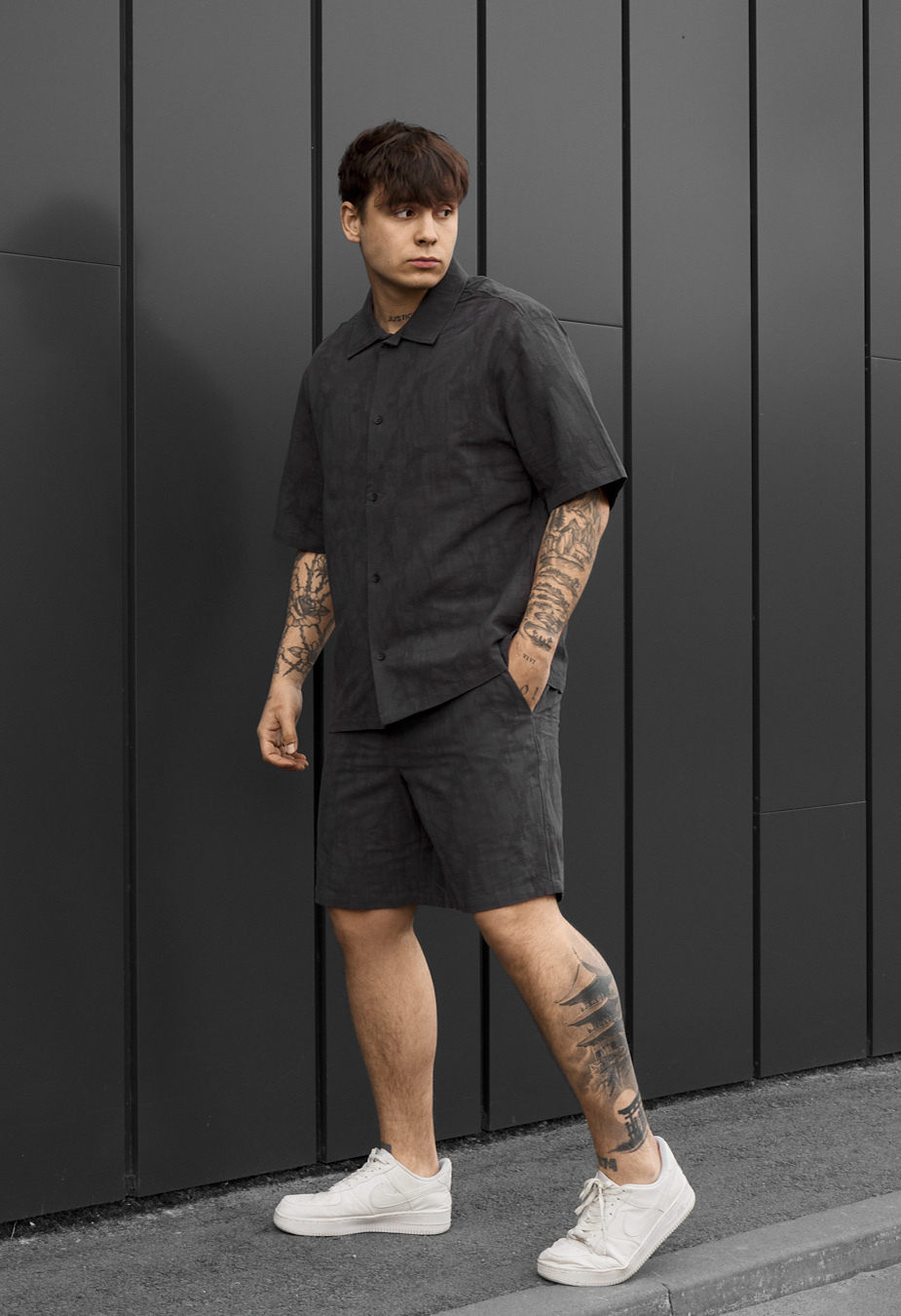 Spodenki Staff mac dark gray