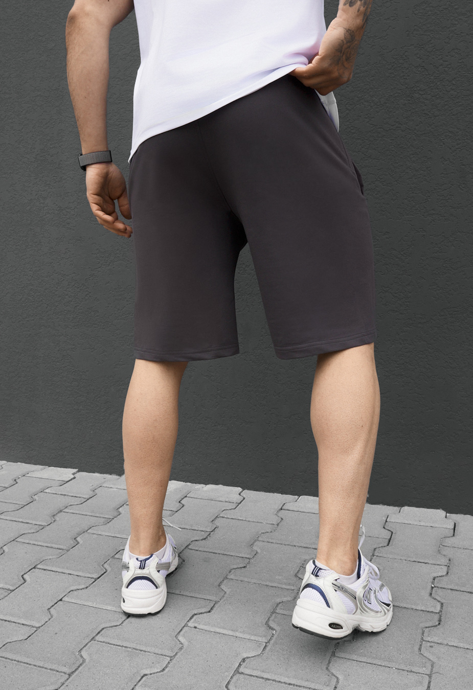 Spodenki Staff wh dark gray
