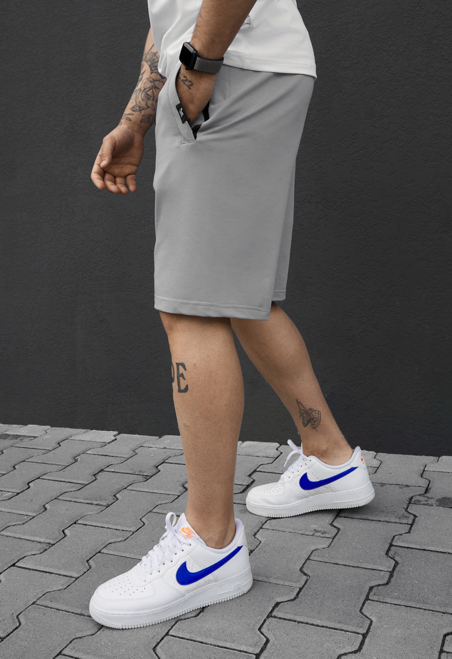Spodenki Staff wh light gray