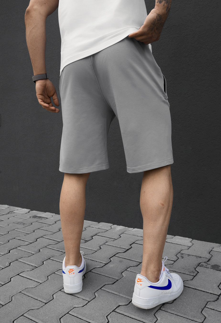 Spodenki Staff wh light gray
