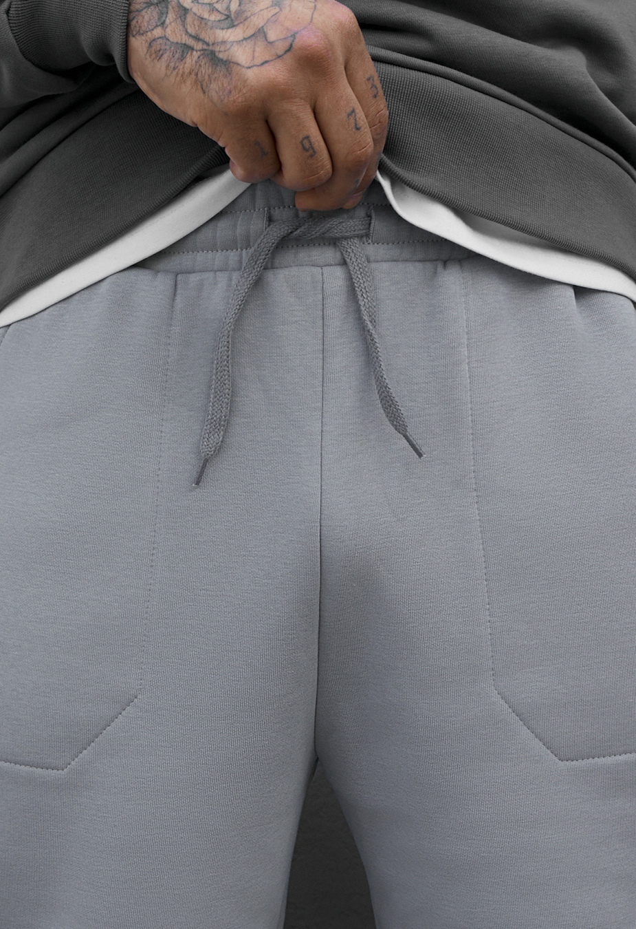 Spodnie dresowe Staff al light gray fleece