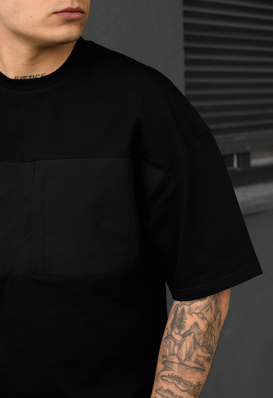 Komplet koszulka + spodenki Staff patt black oversize