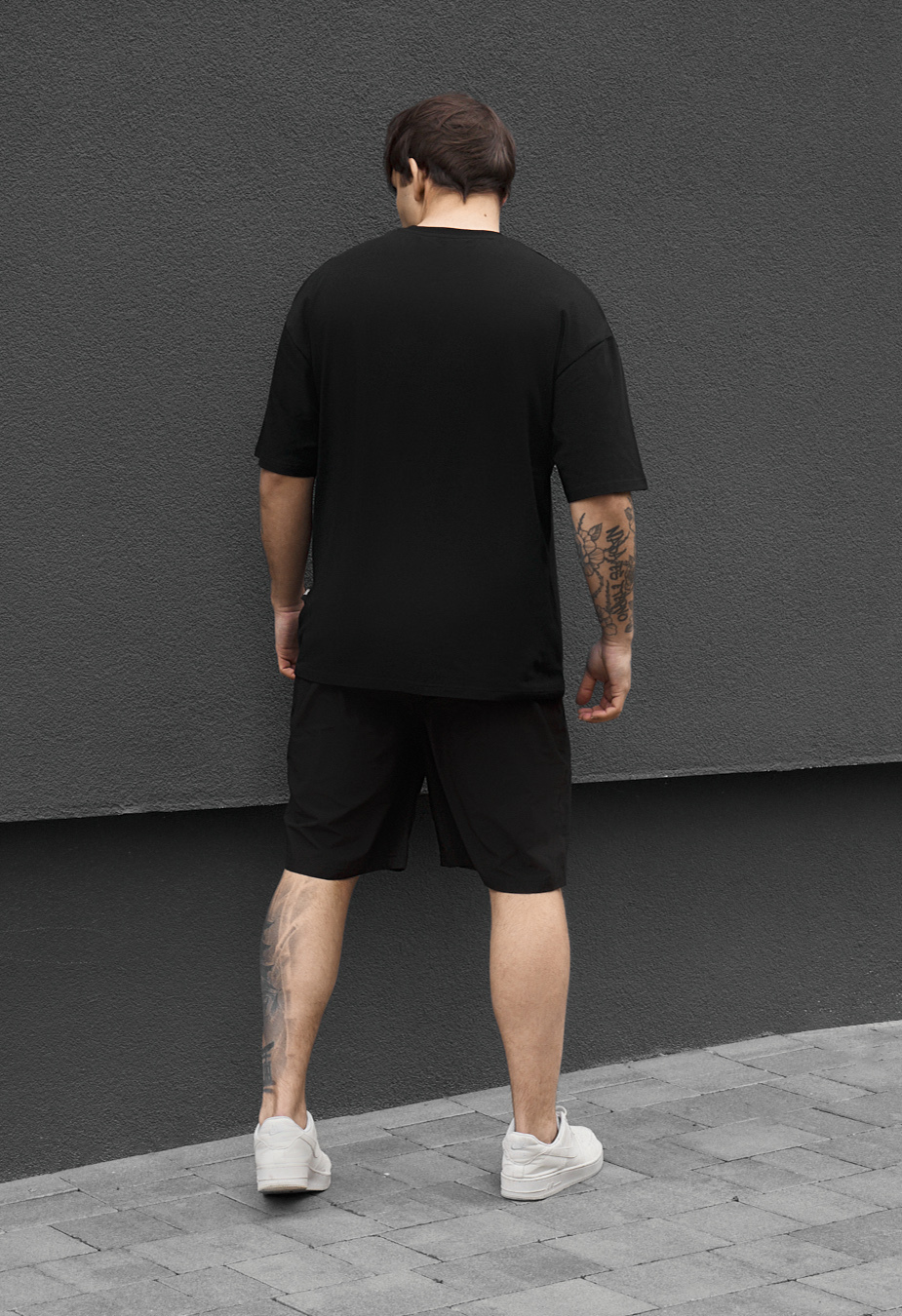 Komplet koszulka + spodenki Staff patt black