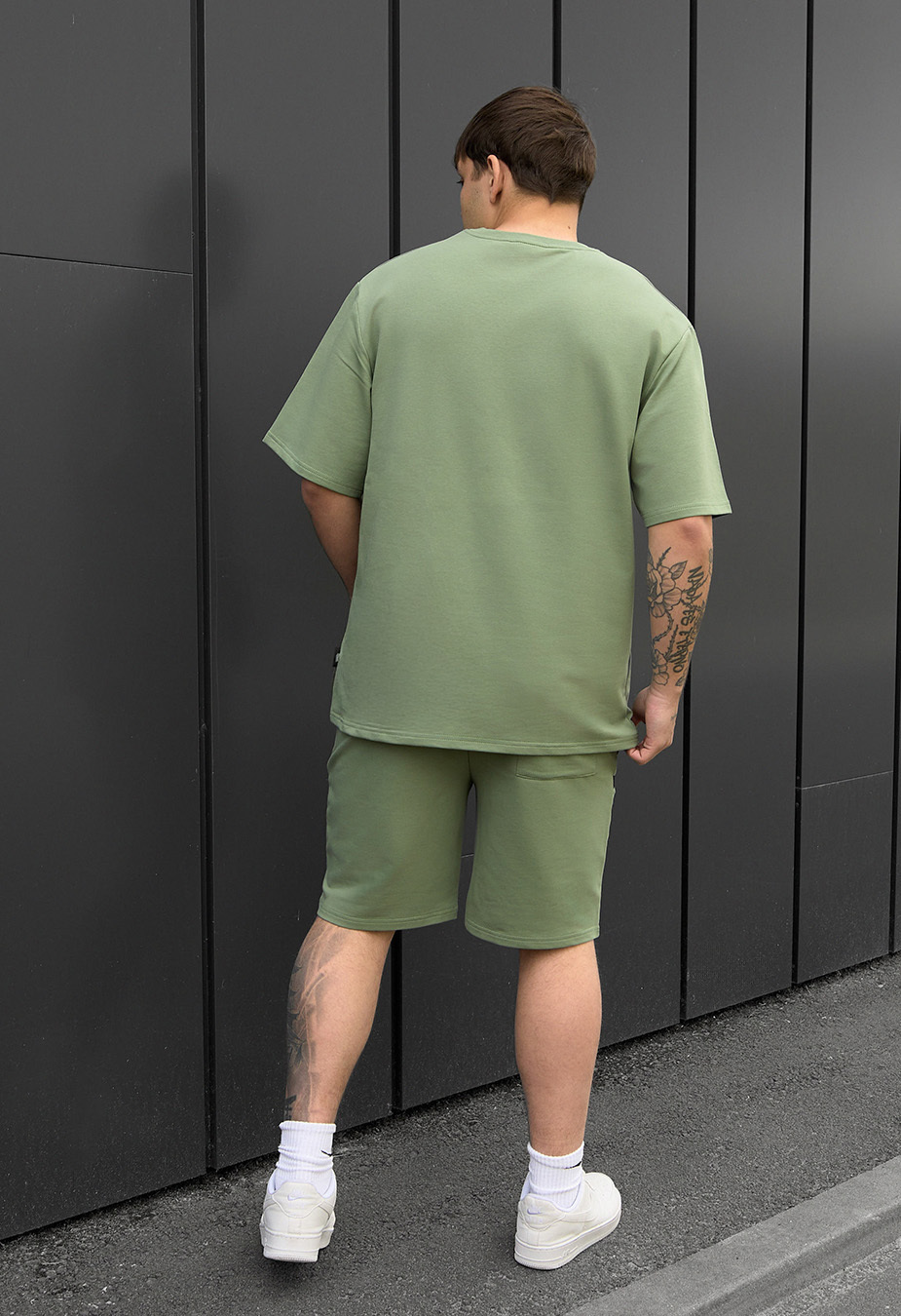 Komplet koszulka + spodenki Staff ra khaki