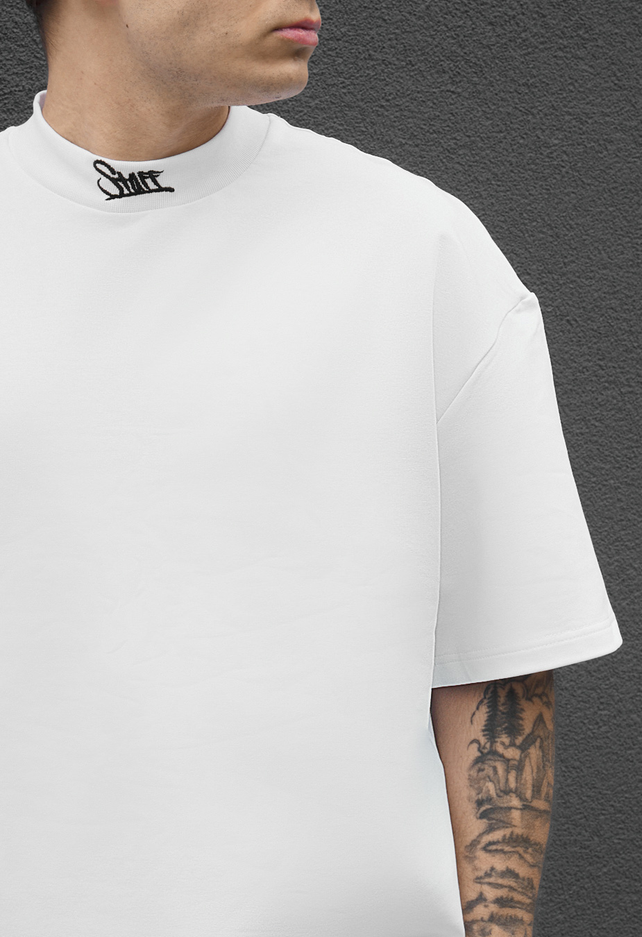 Komplet koszulka + spodenki Staff di black & white reflective oversize