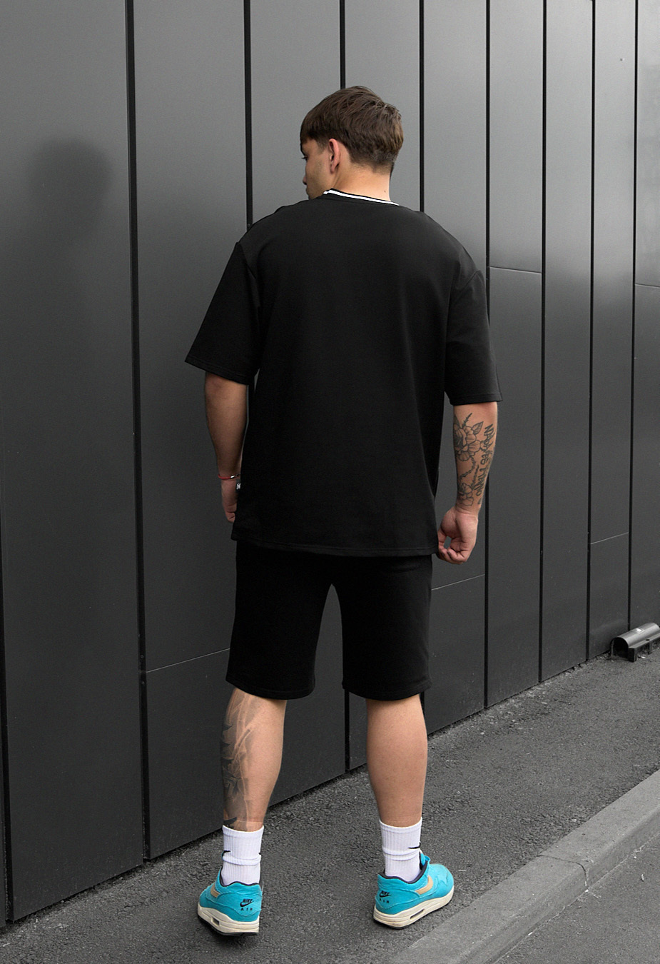 Komplet koszulka + spodenki Staff de black oversize