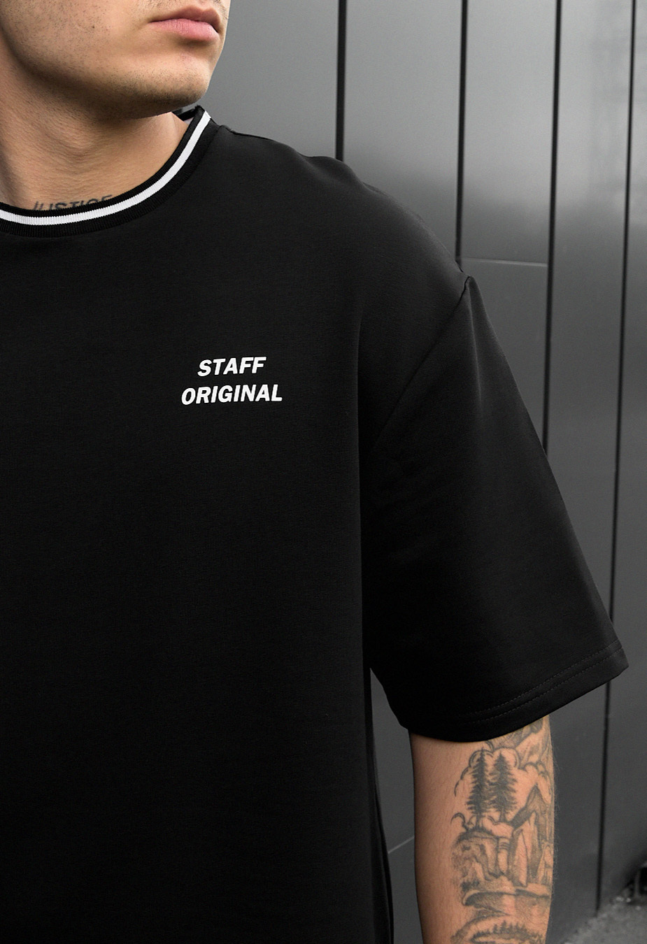 Komplet koszulka + spodenki Staff de black oversize