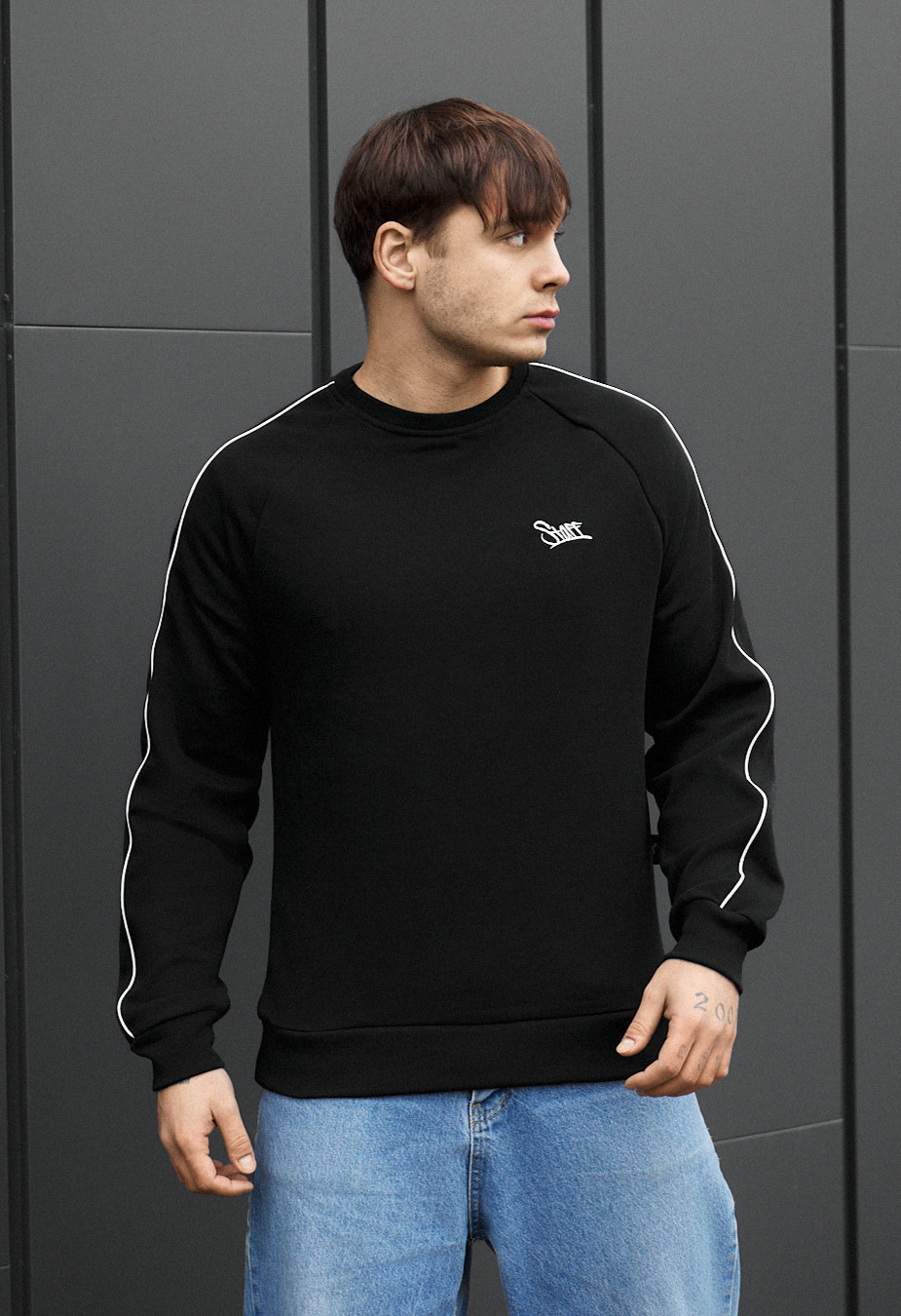 Bluza Staff kant reflective logo black