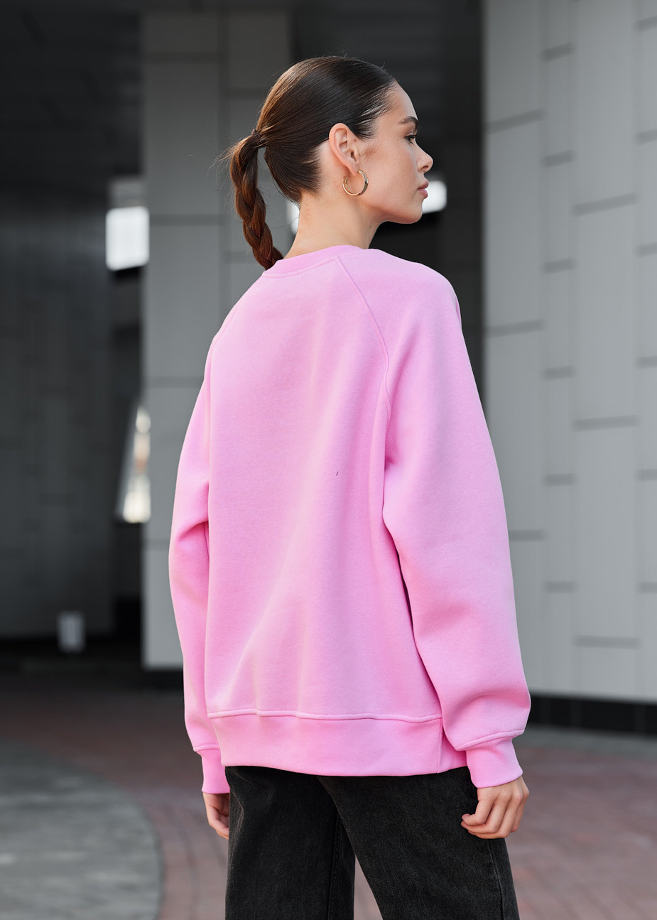 Bluza dasmka Staff pink logo oversize fleece