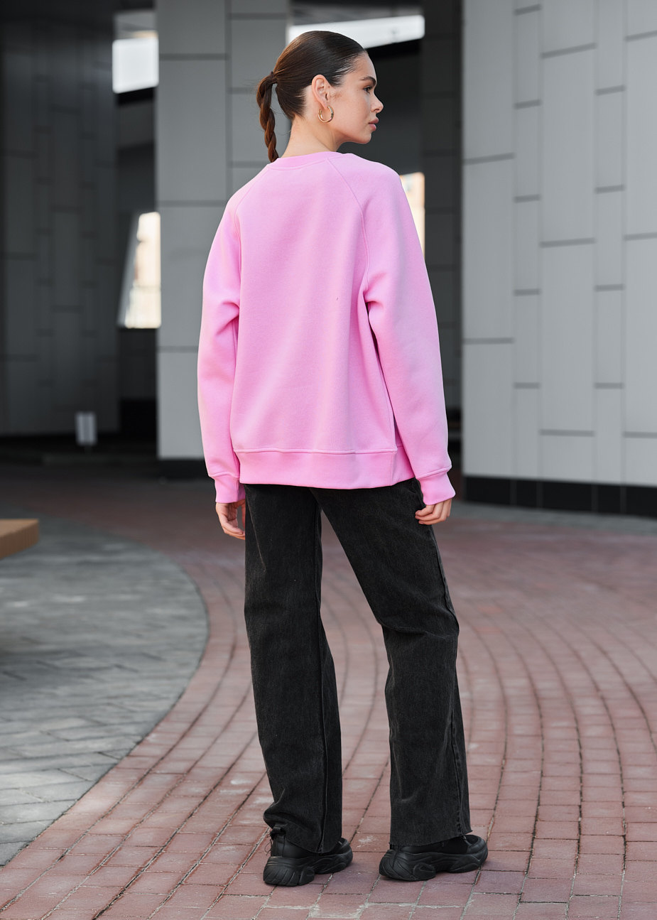 Bluza dasmka Staff pink logo oversize fleece