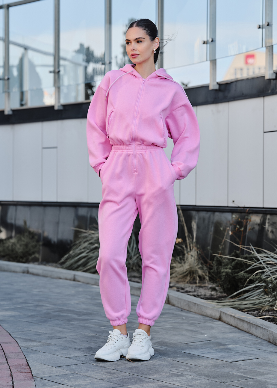 Kombinezon damski Staff ср pink oversize fleece