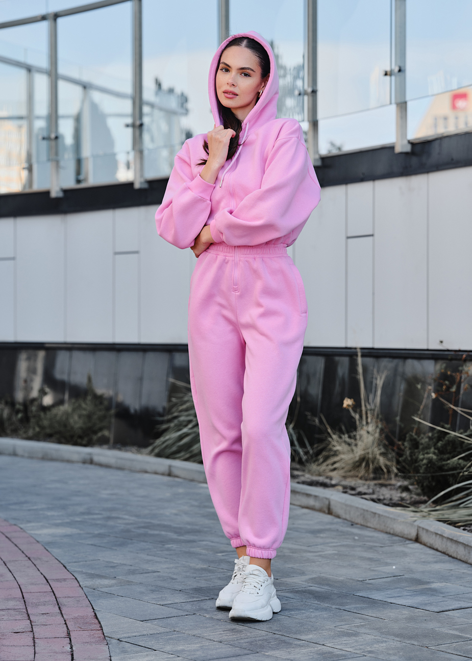 Kombinezon damski Staff ср pink oversize fleece