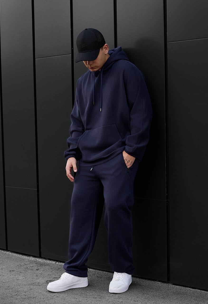 Dres Staff blr navy oversize fleece