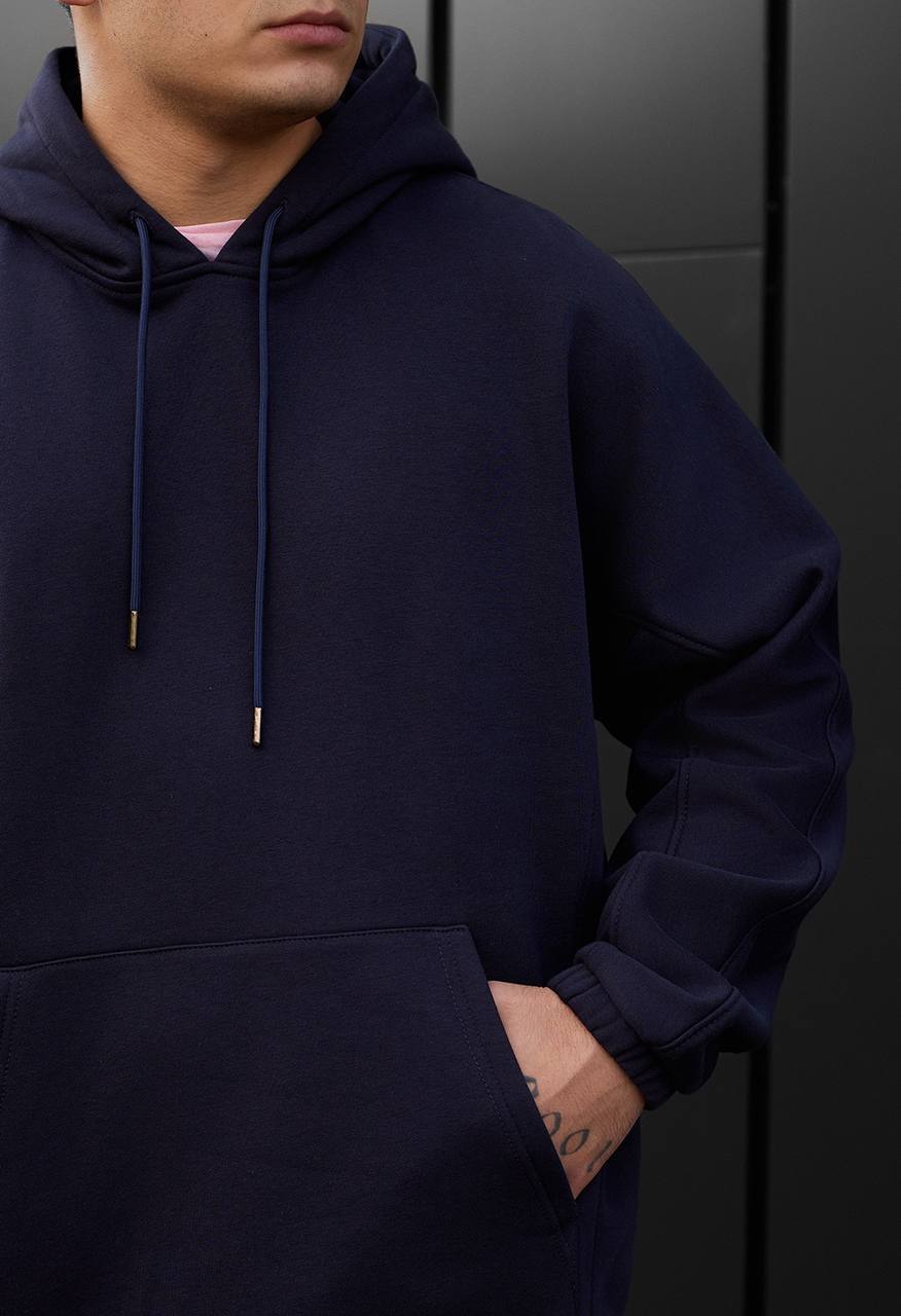 Dres Staff blr navy oversize fleece