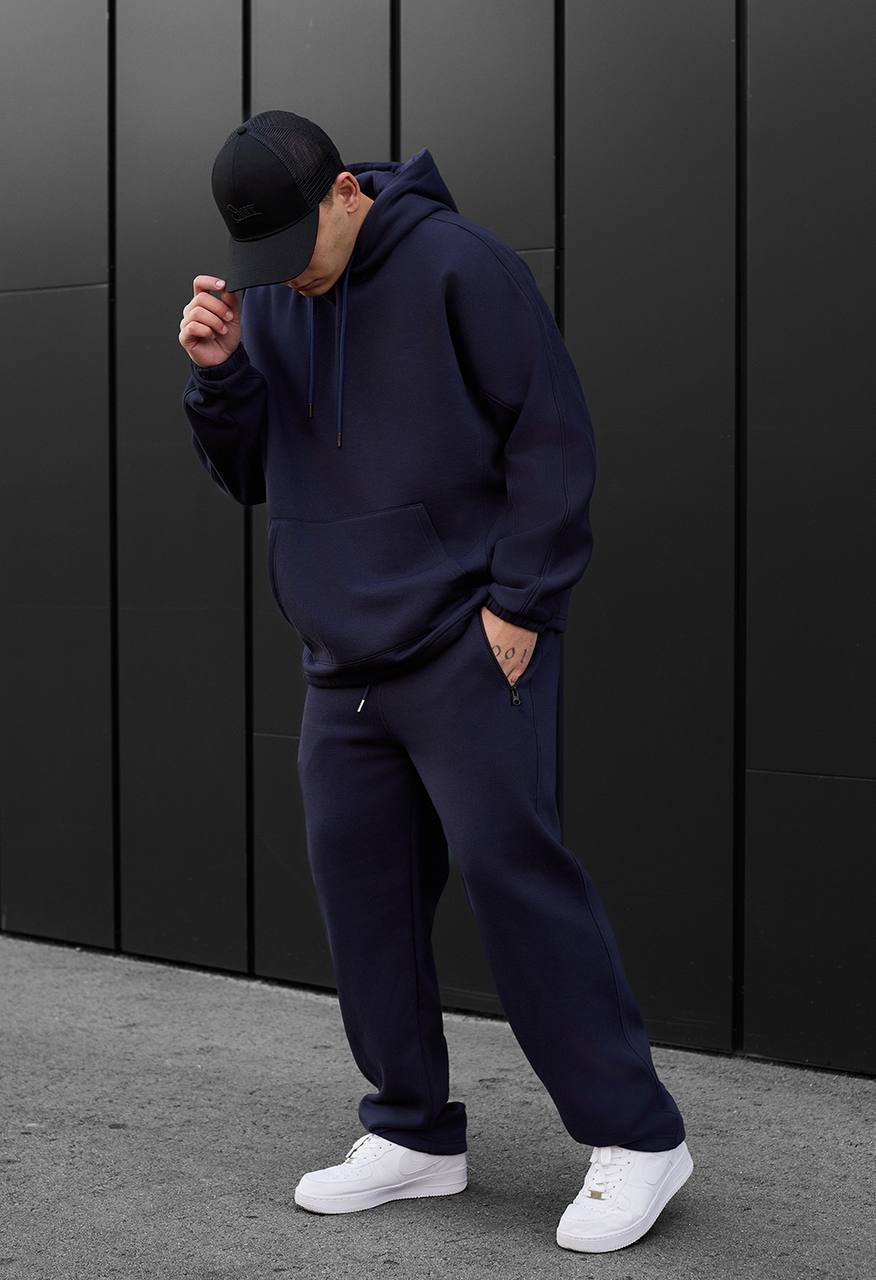 Dres Staff blr navy oversize fleece