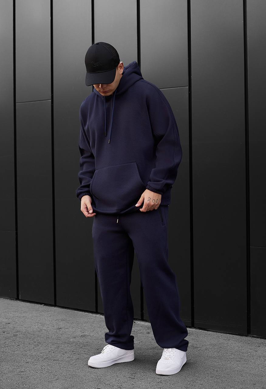 Dres Staff blr navy oversize fleece