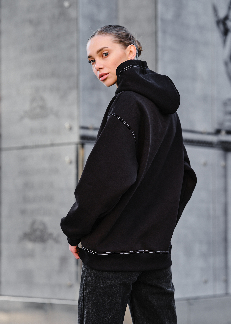 Damska bluza z kapturem Staff black logo oversize fleece