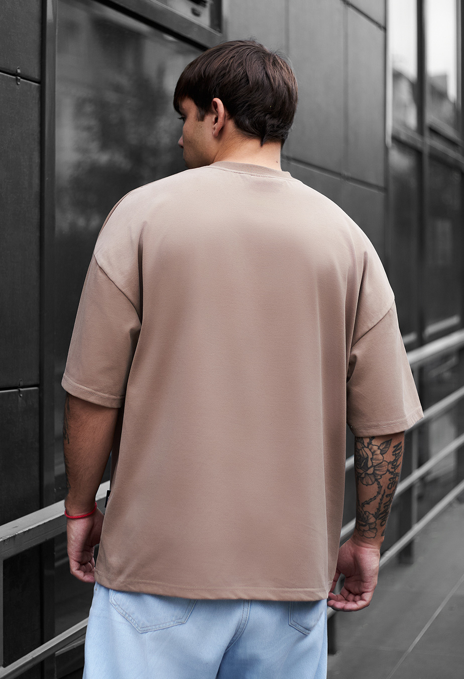 Koszulka Staff brown basic oversize