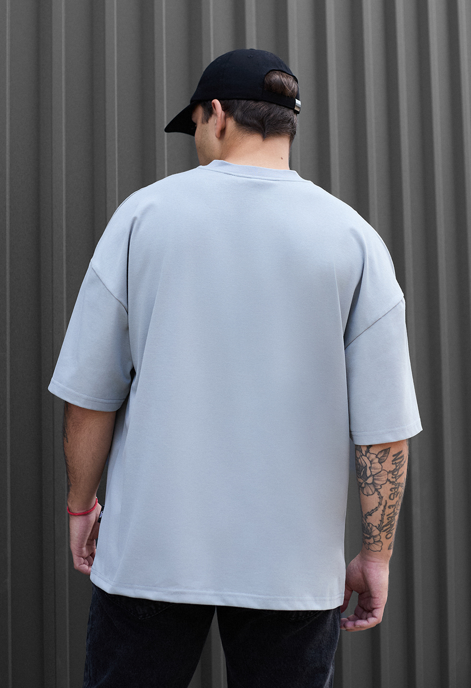 Koszulka Staff light gray basic oversize