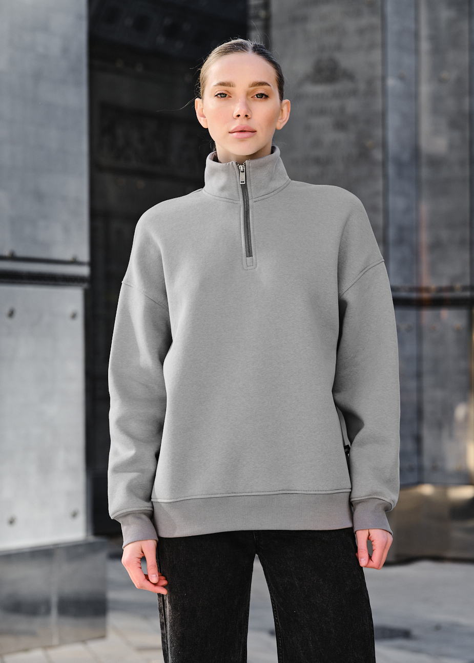 Olimpijka damska Staff le gray oversize fleece