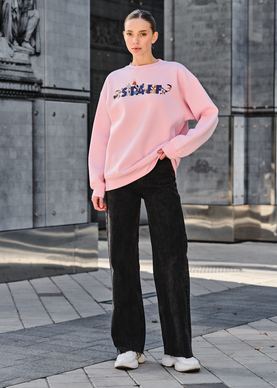 Bluza damska Staff fa logo & cartoons oversize fleece