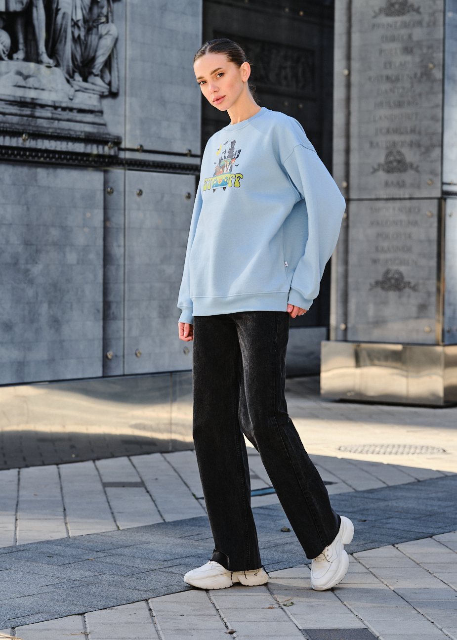 Bluza damska Staff fa logo & cartoons2 oversize fleece