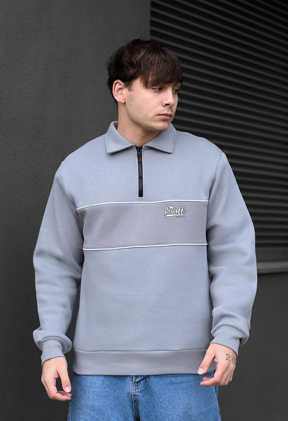 Bluza rm gray oversize fleece