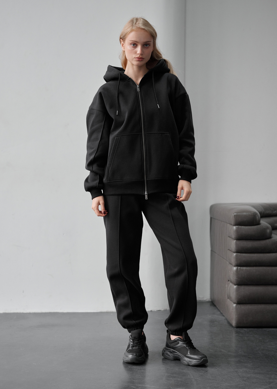 Damski dres Staff jay black zip oversize fleece