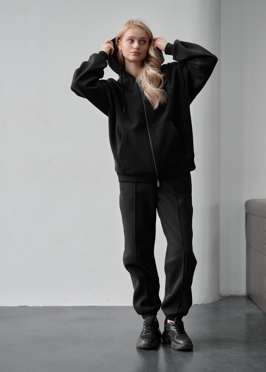 Damski dres Staff jay black zip oversize fleece