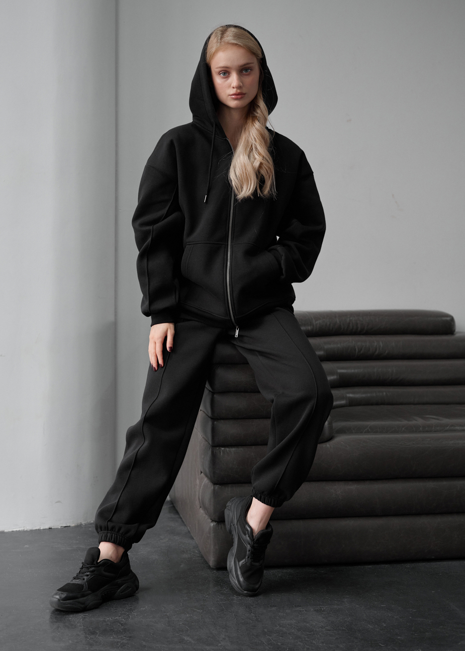 Damski dres Staff jay black zip oversize fleece