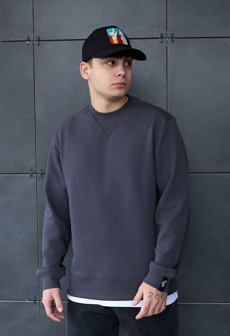 Bluza Staff dark gray basic