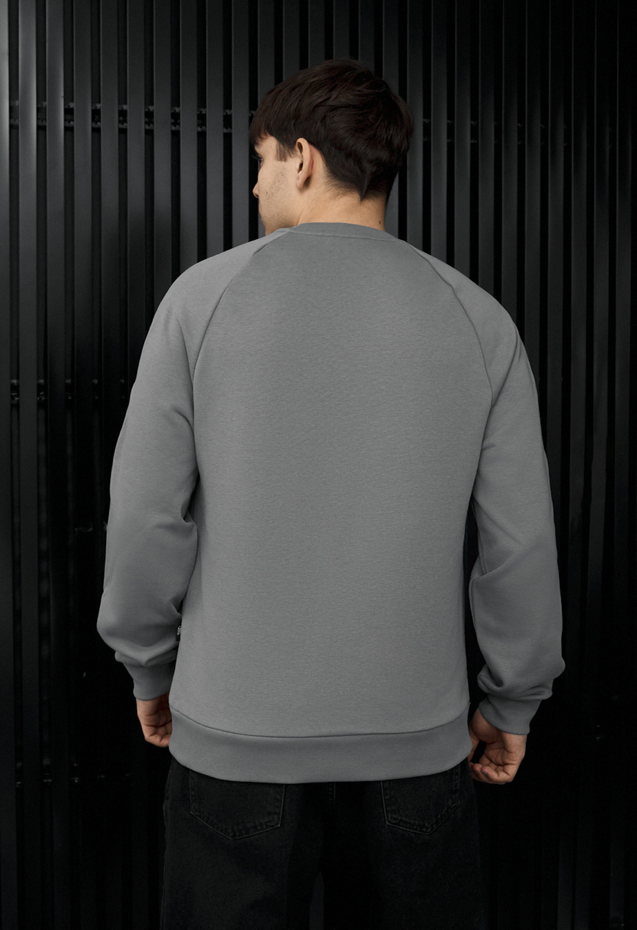 Bluza Staff gray logo reflective