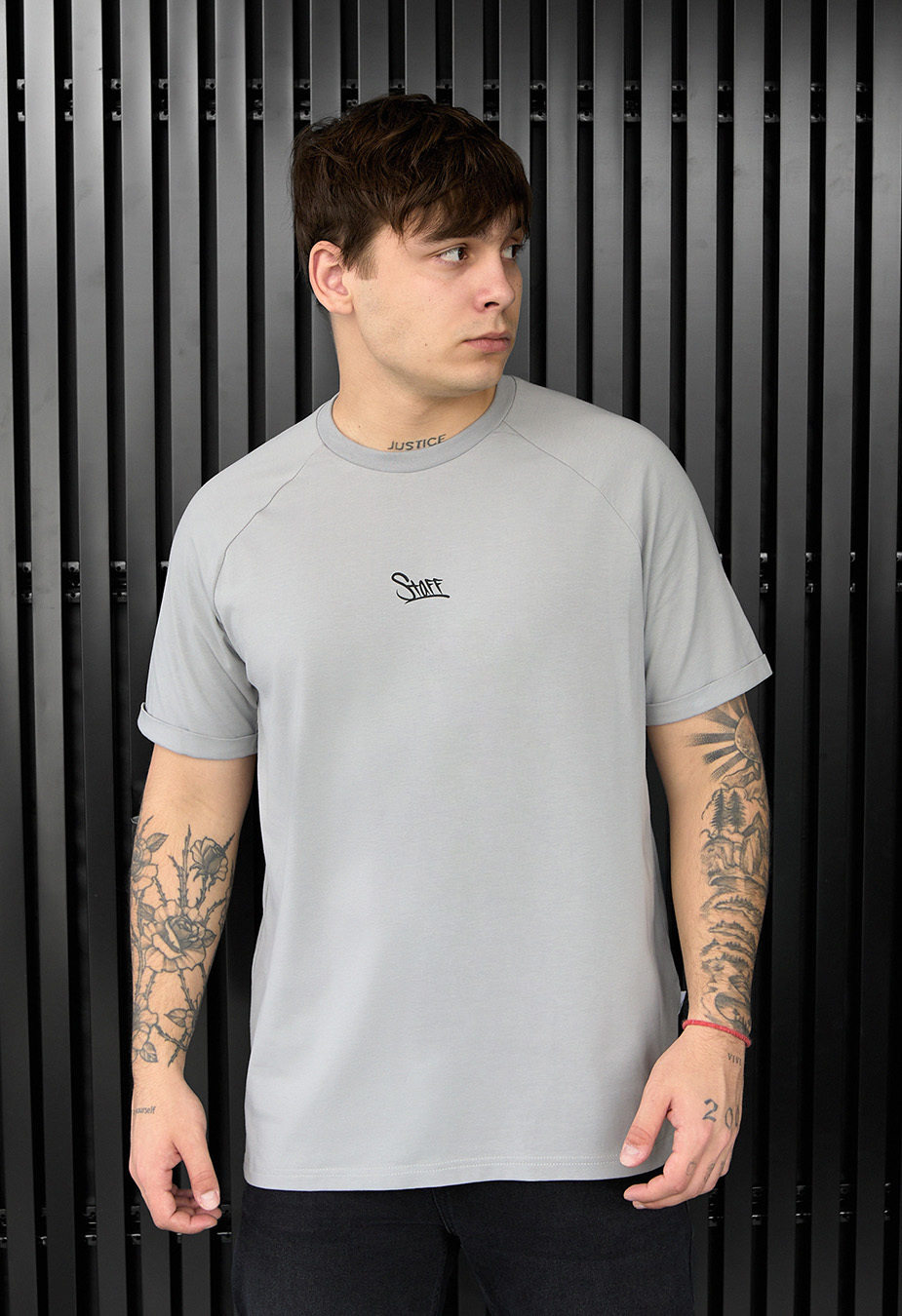 Koszulka Staff light gray logo