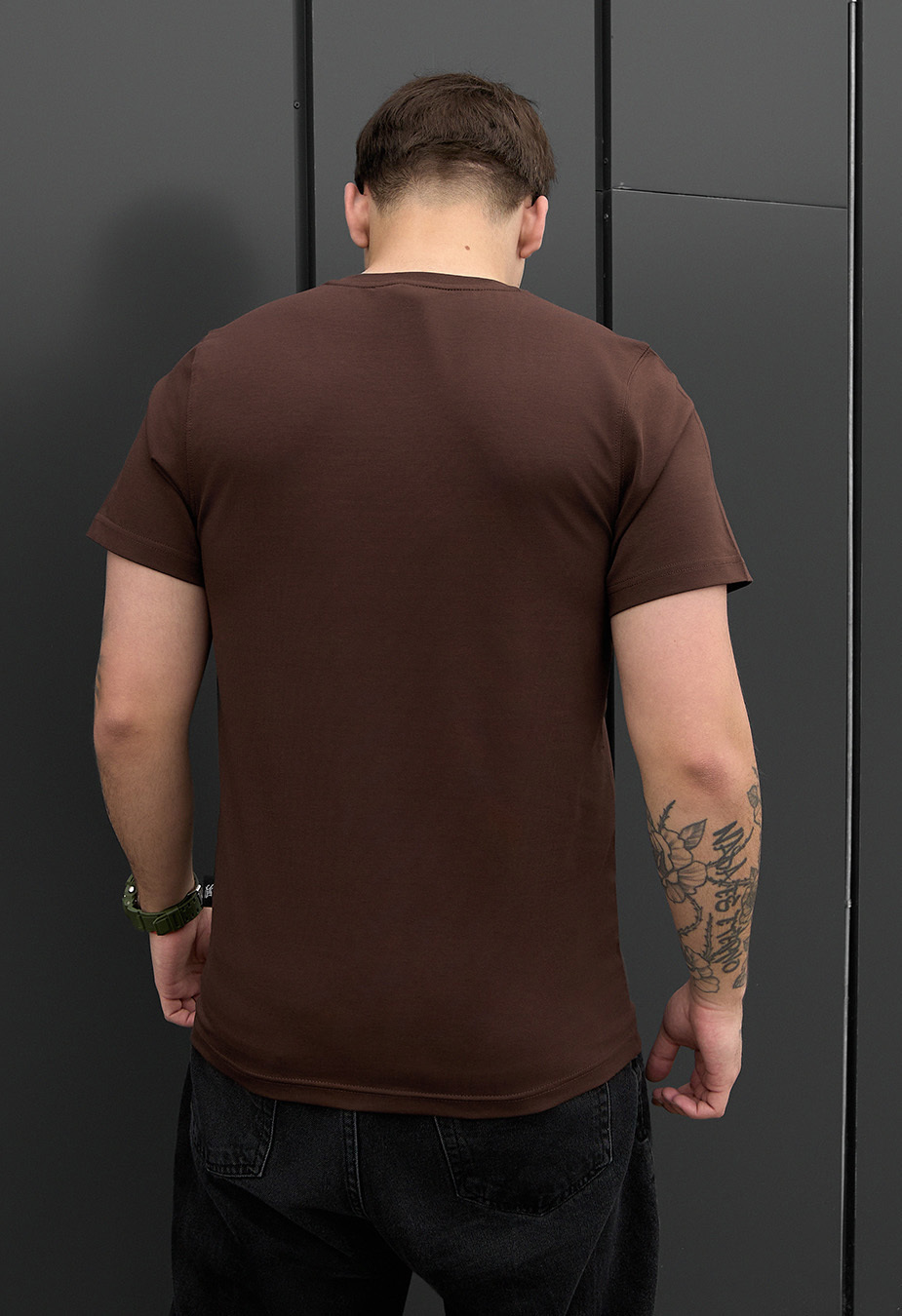 Koszulka Staff dark brown basic